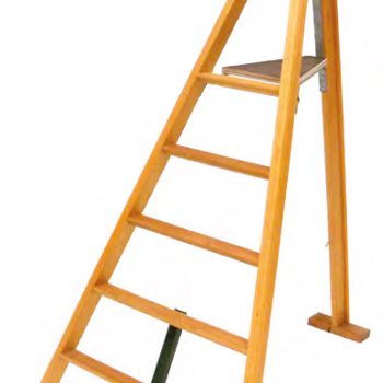 Escalera de madera especial poda de setos