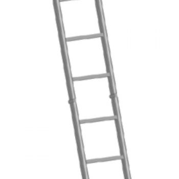 Escalera simple con ganchos para bomberos y servicios de emergencia