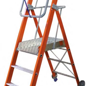 Escaleras con plataforma en seguridad 8 GEEKO.FIBRA