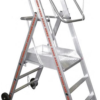 Escaleras con plataforma en seguridad 9 GEEKO.FIX